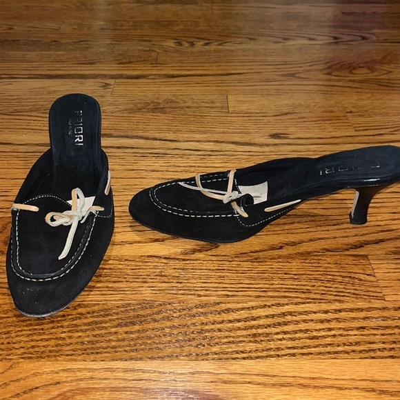 Priori Woman’s Black Slip in Heels Size EU 40 - Picture 1 of 7